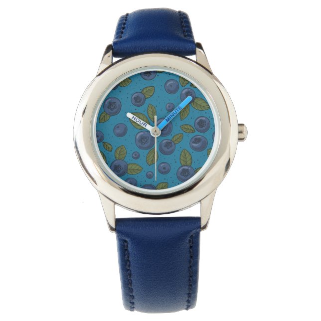 Montre Bleus sur bleu (devant)