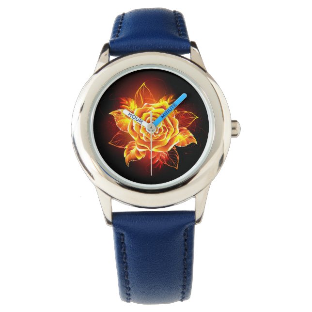 Montre Blooming Fire Rose (devant)
