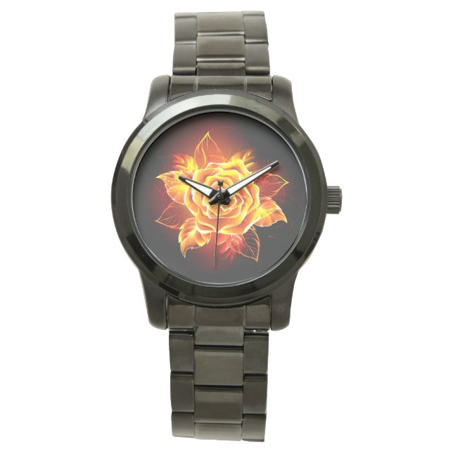 Montre Blooming Fire Rose (devant)