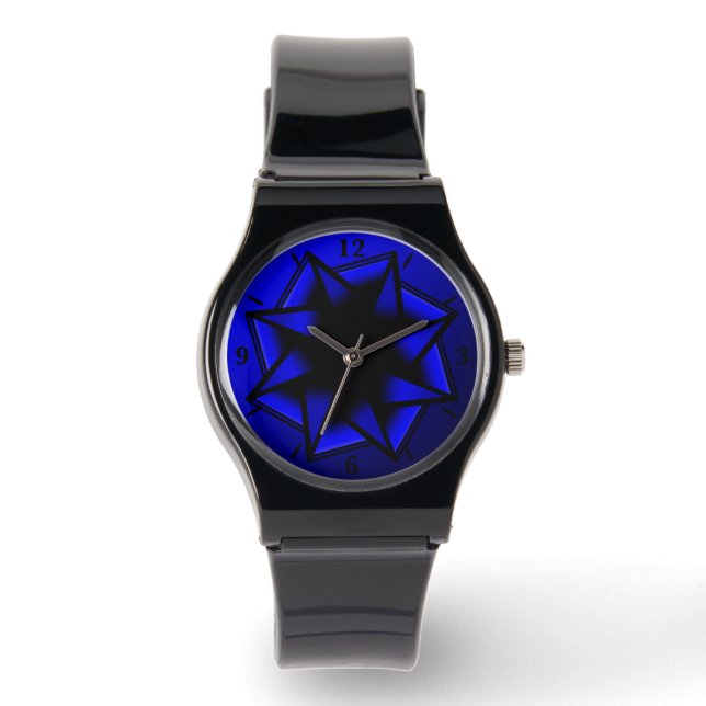 Montre Blue Blue Gradient Star Bow (Recto)