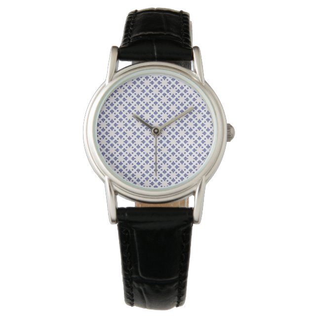 Montre Blue  Cross Pendant Pattern  (devant)