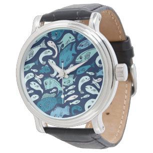 Montre Blue Fish