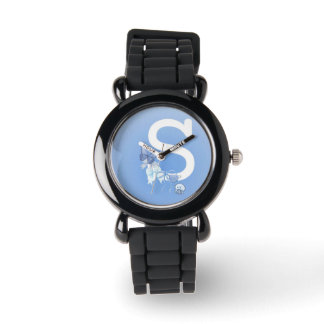 Montre Blue Kids Watch - Jolie conception "S" pour les fi