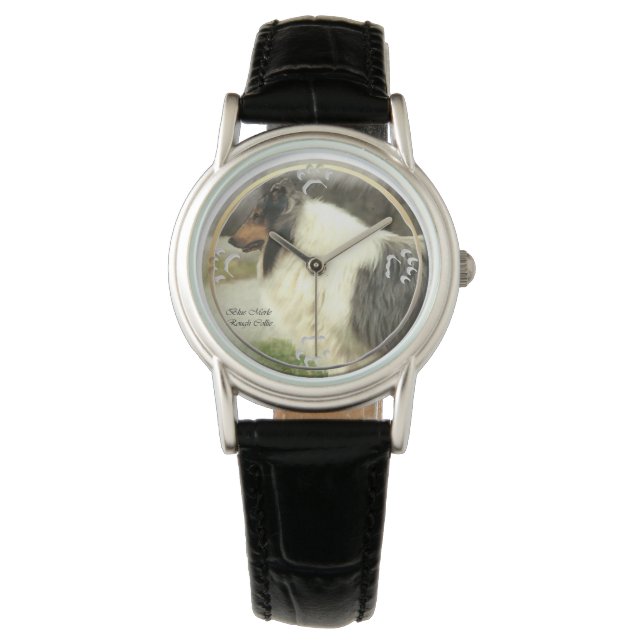 Montre Blue Merle Rough Collie Cadeaux (devant)