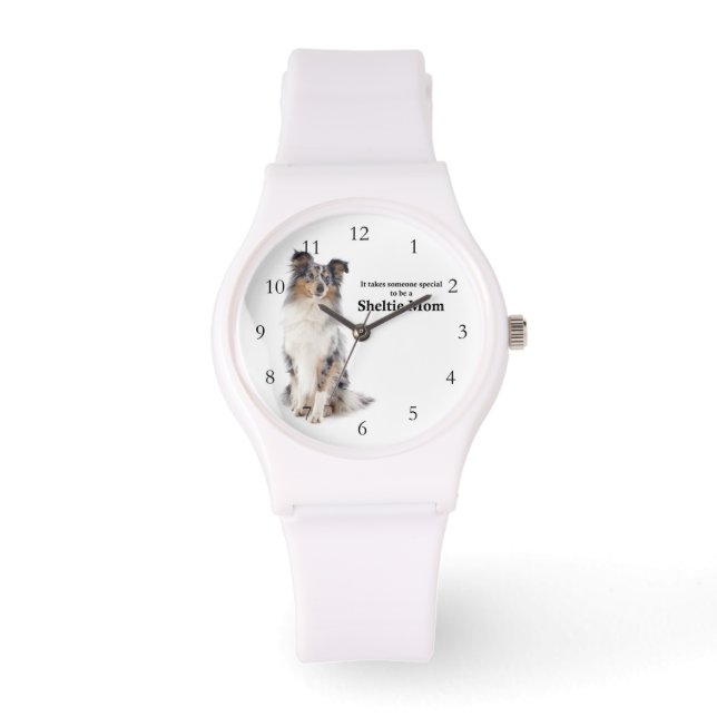 Montre Blue Merle Sheltie Maman Watch (Recto)