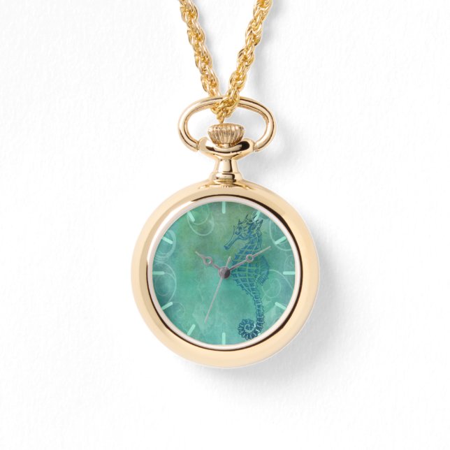 Montre Blue Waters, Seahorse et Flourish (Recto)