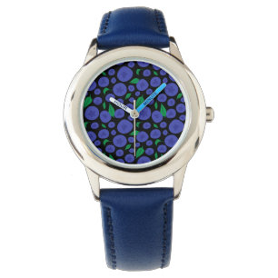 Montre Blueberries Motif sans faille