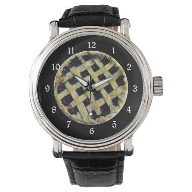 Montre Blueberry Pie Fun Nouveauté Watch (devant)