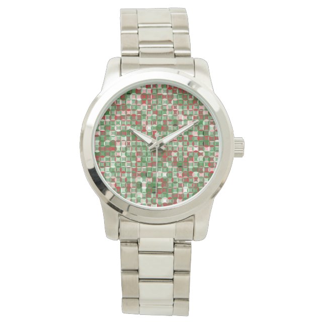 Montre Bohemian Funky Motif de tableau de Noël (devant)