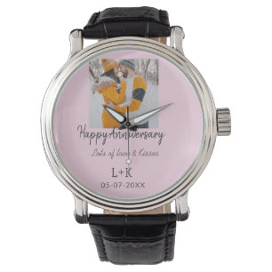 Montre Boho moderne heureux anniversaire ajouter nom date