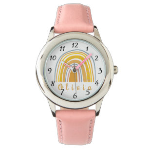 Montre Boho Rainbow avec nom personnalisé Whimsical
