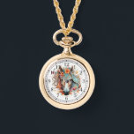 Montre Boho Tribal Aquarelle Cheval élégant Chic Femmes<br><div class="desc">Boho Tribal Watercolor Horse Stylish Chic Womans Watches dispose d'un cheval bohème aquarelle fleuri. Créé par Evco Studio www.zazzle.com/store/evcostudio</div>