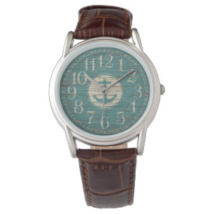 Montre Bois nautique décoratif unique de cru d'Ancre