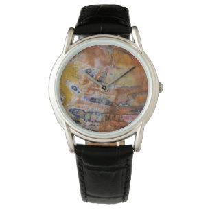 Montre Bois pétrifié Brown