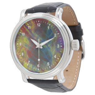 Montre Bois pétrifié vertical
