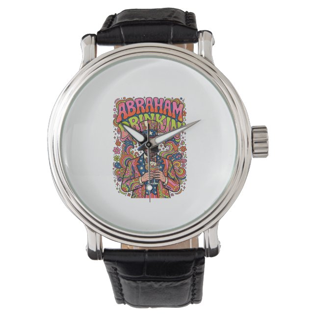 Montre Boisson rétro patriotique Abraham (devant)