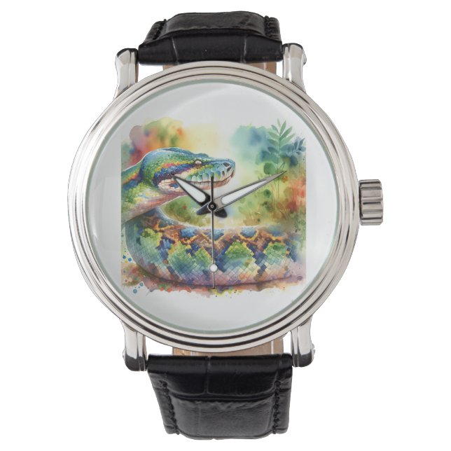 Montre Bolivian anaconda 300724AREF122 - Watercolor (devant)