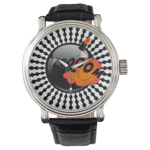 Montre Bombe BOOM Op Art amusant