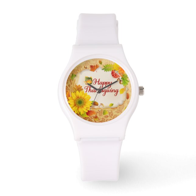 Montre Bon thanksgiving 13 Options de surveillance et de  (Recto)