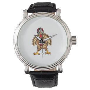 Montre Bon thanksgiving Turquie Jouer Au Football Papa Ho