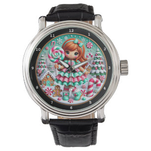 Montre Bonhomme de neige de Noël 