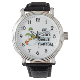 Montre Bonhomme de neige plombier le plus cool du monde