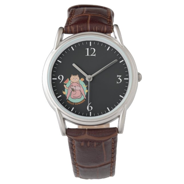 Montre Bonjour été (devant)