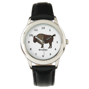 Montre Bonne illustration de bison américain