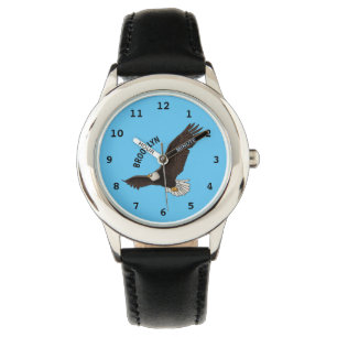 Montre Bonne illustration de dessin d'aigle à chauve-sour