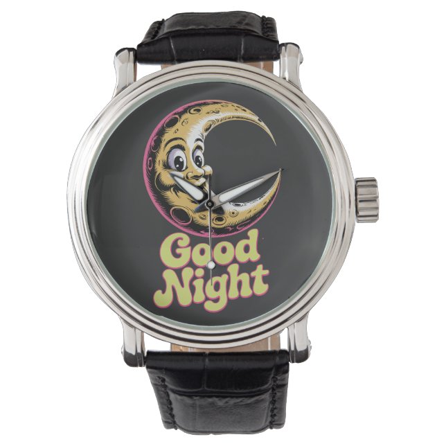 Montre Bonne nuit Retro Moon (devant)