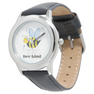Montre Bonne princesse d'abeille avec couronne et slogan 