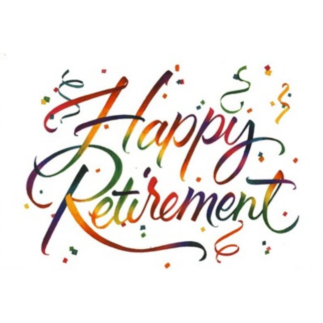 Montre Bonne retraite (Happy Retirement Lettering surrounded by confetti!)