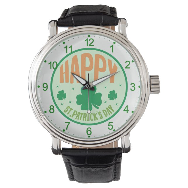 Montre Bonne Saint Patrick's Day (devant)