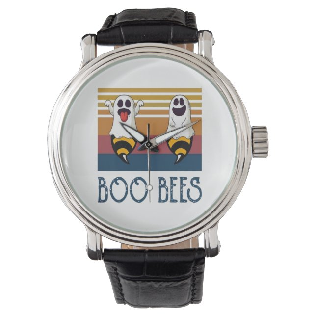 Montre Boo Bees Couple Ghost Chemise Halloween (devant)