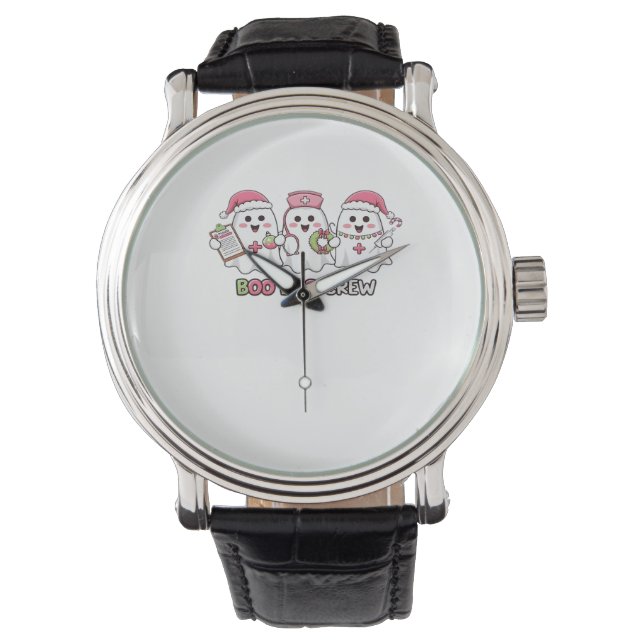 Montre Boo Boo Crew Noël, infirmière fantôme surdimension (devant)