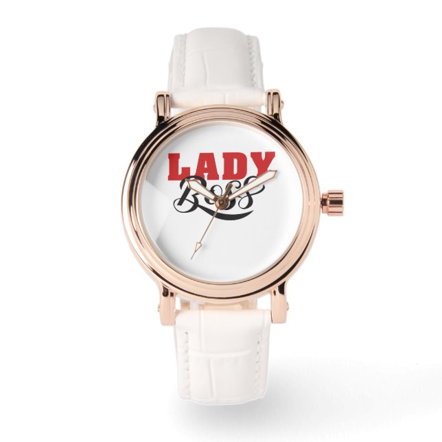 Montre Boss Lady Mindset – Powerful Women Quote Design (Recto)