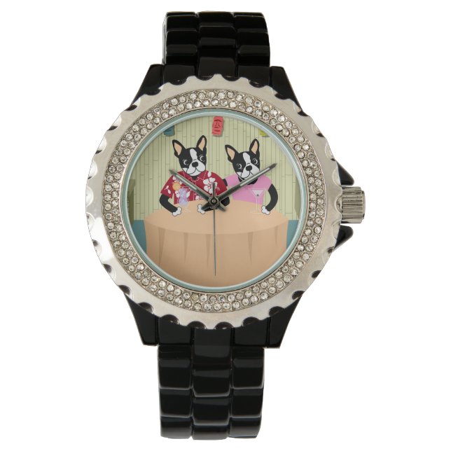 Montre Boston Terrier Boy & Girl (devant)