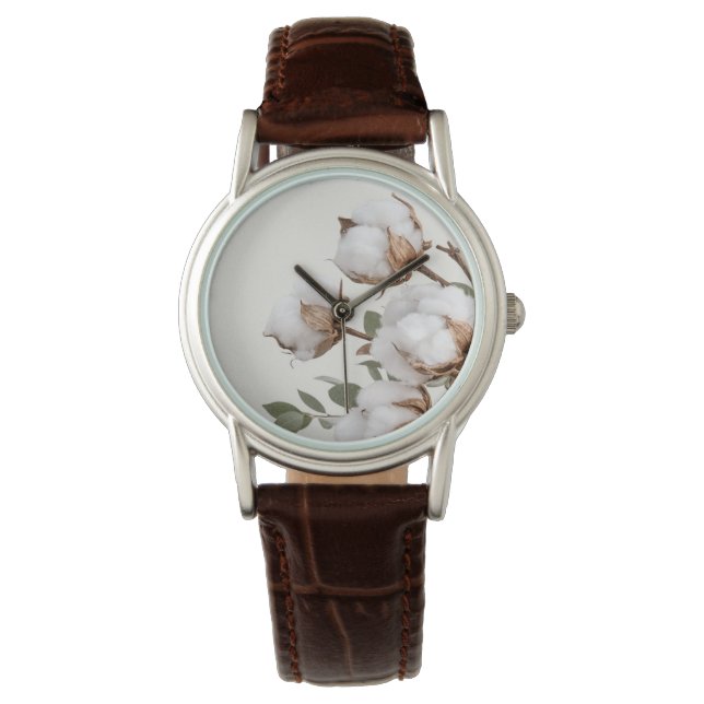 Montre Botanique en Coton de Ferme Neutre Rustique (devant)