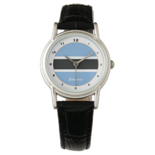 Montre Botswana Flag & Botswana, mode/design branché