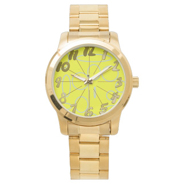 Montre Boucles Anime Popcorn Géométriques (devant)