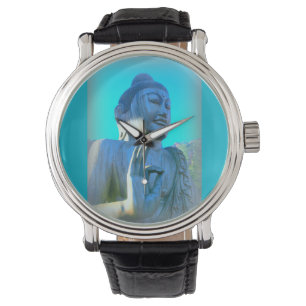 Montre Bouddha bleu