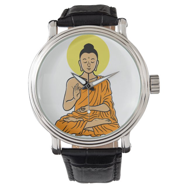 Montre Bouddha dessin animé Bouddhisme.net (devant)