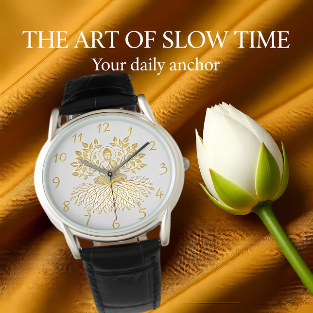 Montre Bouddha d'or Entouré par la nature. (Créateur téléchargé)