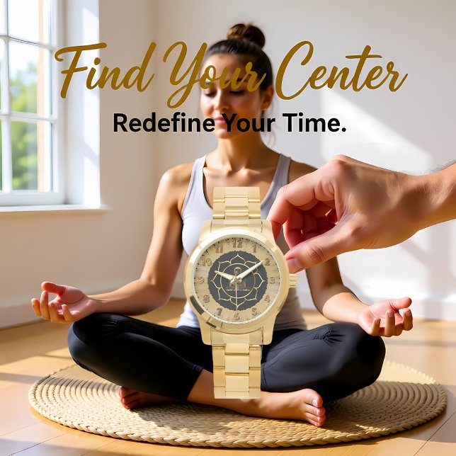Montre Bouddha faisant méditation yoga spirituel (Créateur téléchargé)