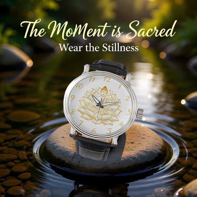 Montre Bouddha sur Lotus Flower. (Créateur téléchargé)