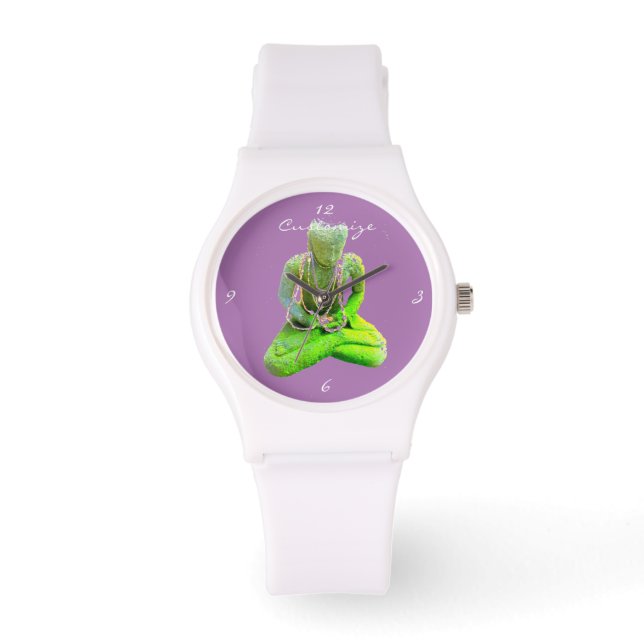 Montre Bouddha vert Mossy méditant Thunder_Cove (Recto)