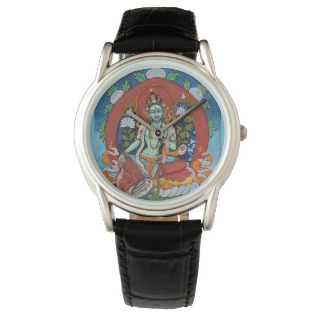 Montre Bouddhiste Tara verte déesse de la Compassion (devant)
