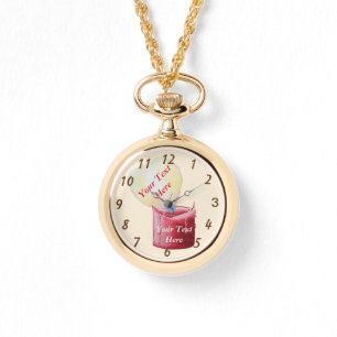 Montre bougie rouge avec flamme en forme de coeur brûlant