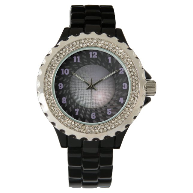 Montre Boule à facettes disco (devant)