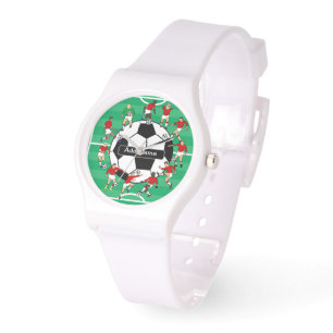 Montre Boule de football et joueurs personnalisés